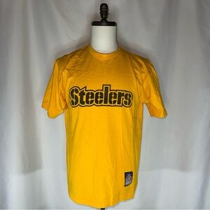 NFL Apparel Reebok On Field Pittsburg Steelers Tee Yellow Mens Medium